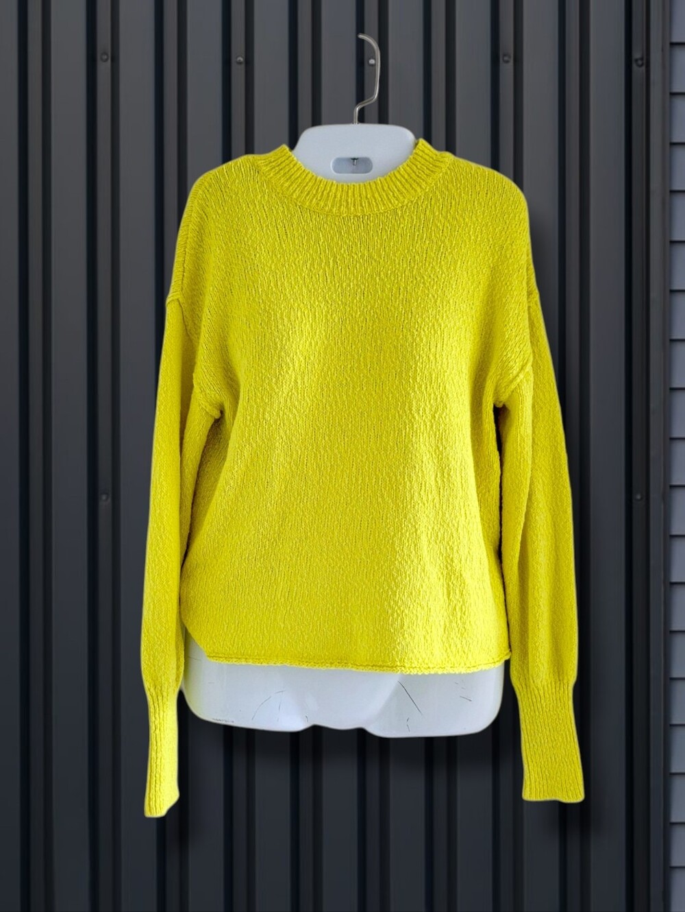 Abound | Cute Bright Yellow Nubby Knit Long Sleeve Sweater (SIZE S)